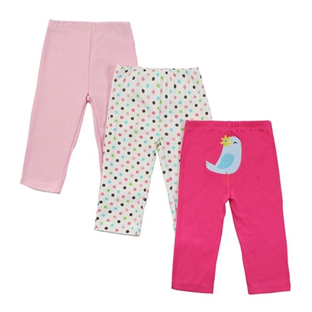 3-PACK INFANT COLORFUL JOYFUL 100% COTTON PANTS